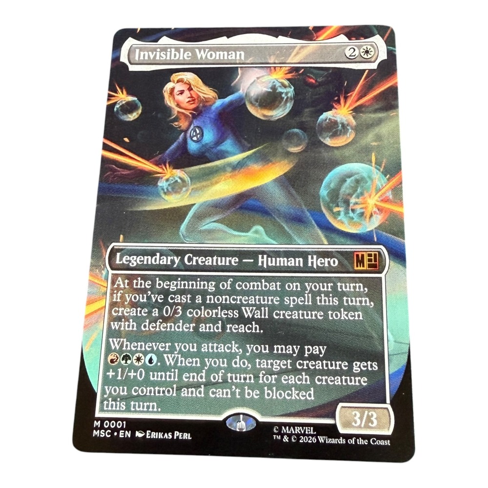 Magic The Gathering Invisible Woman Marvel Secret Lair 0001 Mythic Rare MTG Card